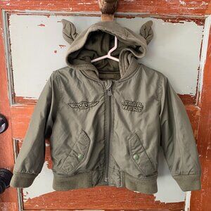 Baby Gap x Star Wars Grogu Bomber Jacket • 2 Years